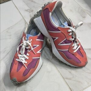 New Balance Pink and Purple Sneakers Retro-Inspired Low-Top
